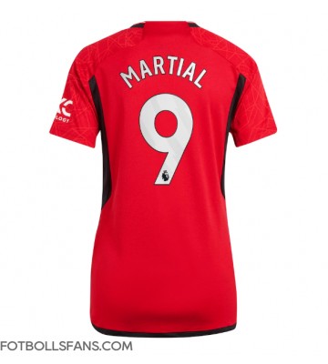 Manchester United Anthony Martial #9 Replika Hemmatröja Damer 2023-24 Kortärmad